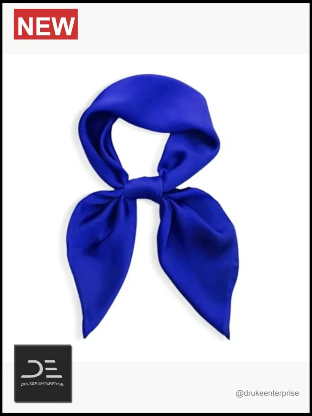 27'' Square Satin Silk Feeling Scarf for Women - Hair, Neck, Bag